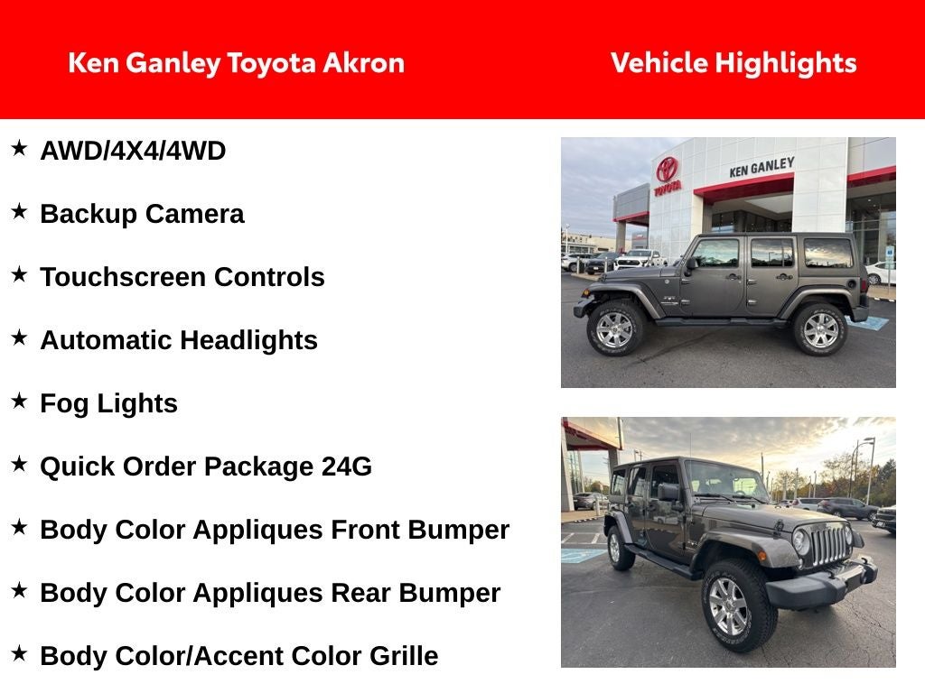 2018 Jeep Wrangler JK Unlimited Sahara