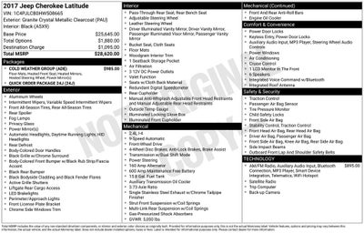 2017 Jeep Cherokee Latitude