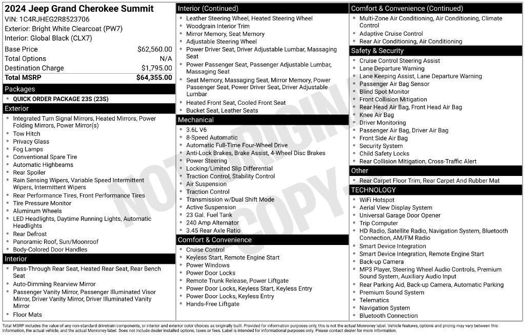2024 Jeep Grand Cherokee Summit