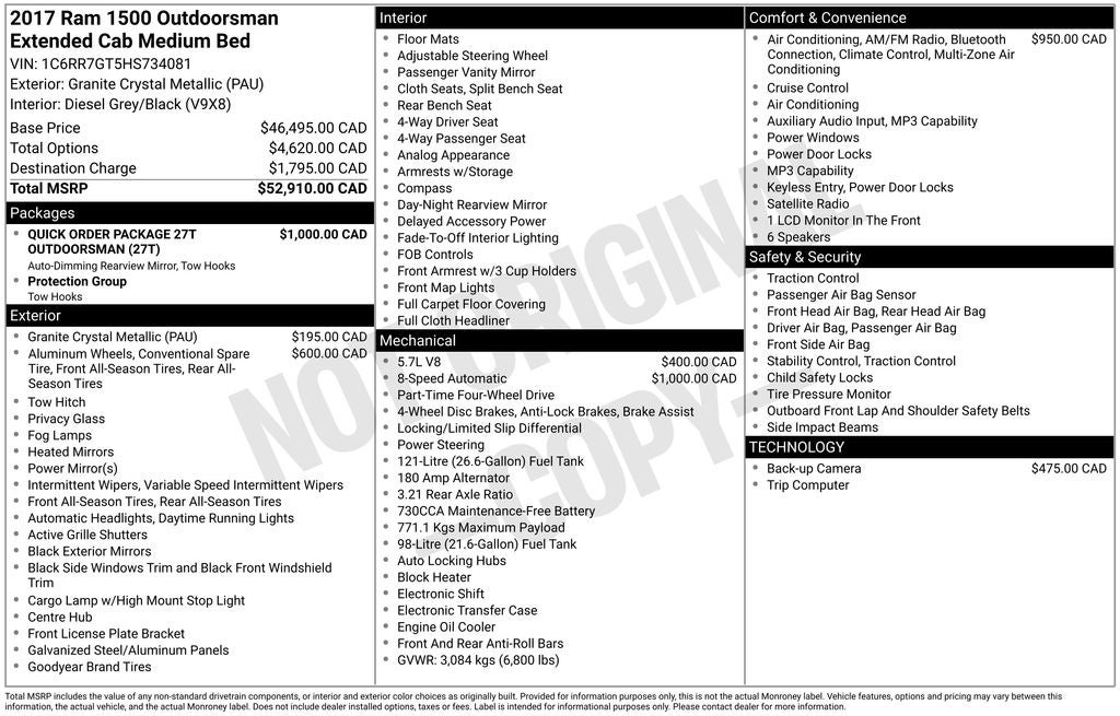 2017 RAM 1500 SLT
