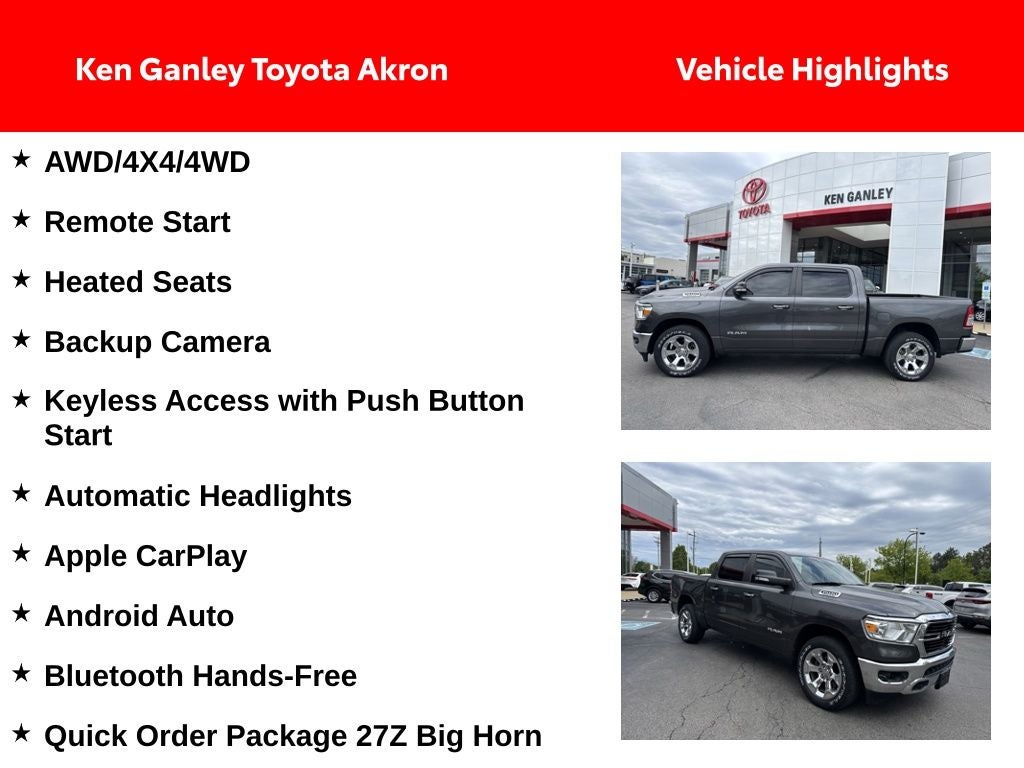 2020 RAM 1500 Big Horn/Lone Star