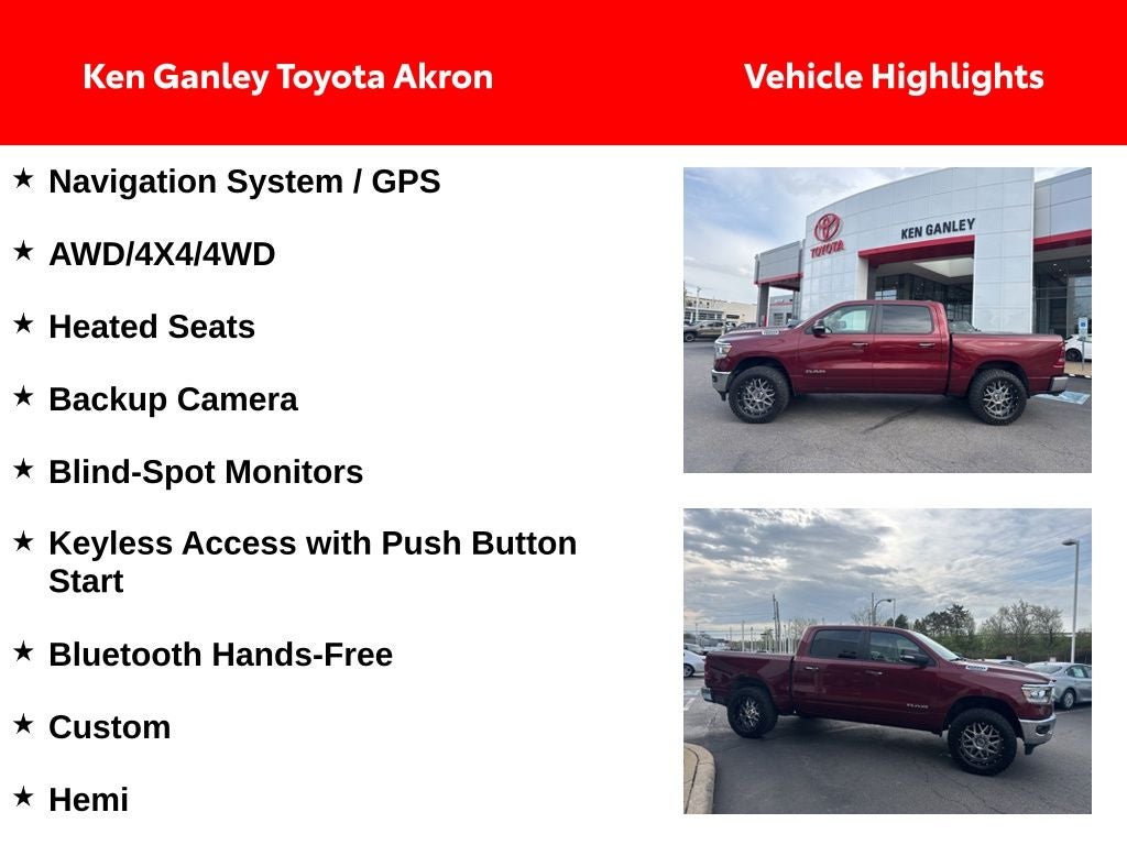 2019 RAM 1500 Big Horn/Lone Star