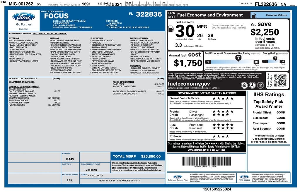 2015 Ford Focus Titanium