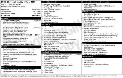 2017 Chevrolet Malibu Hybrid