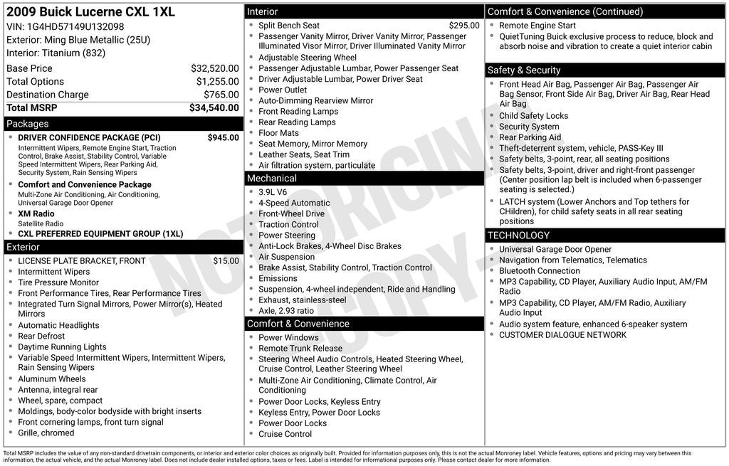 2009 Buick Lucerne CXL