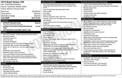 2015 Buick Verano Base