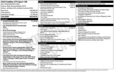 2023 Cadillac CT5 Sport