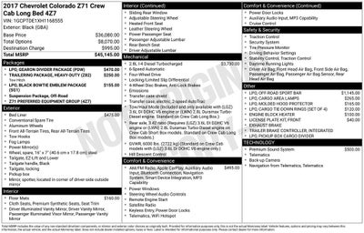 2017 Chevrolet Colorado Z71