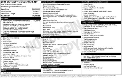 2021 Chevrolet Traverse LT 1LT