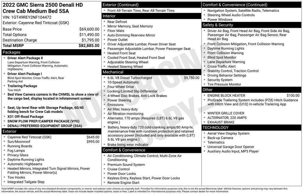 2022 GMC Sierra 2500HD Denali