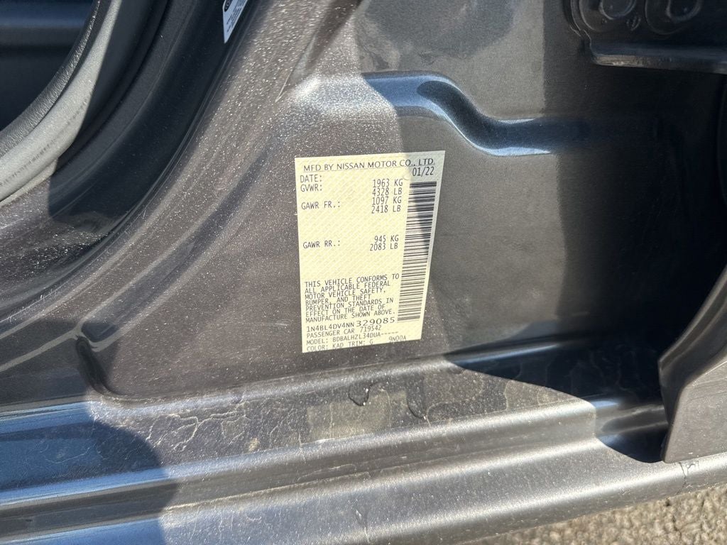 2022 Nissan Altima 2.5 SV