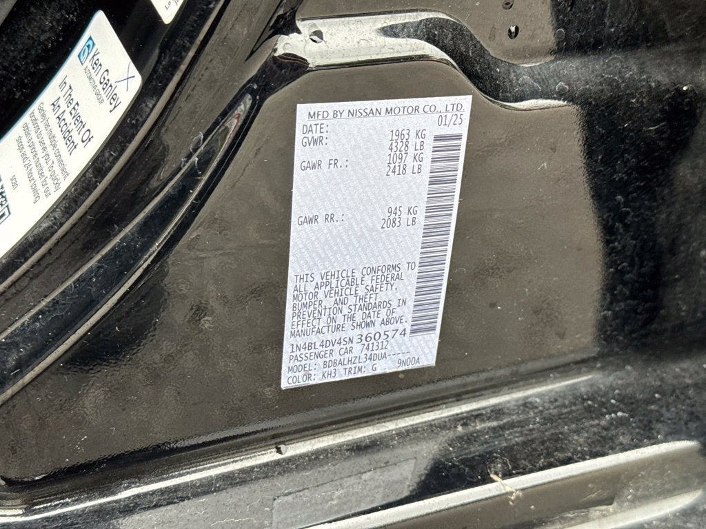 2025 Nissan Altima 2.5 SV