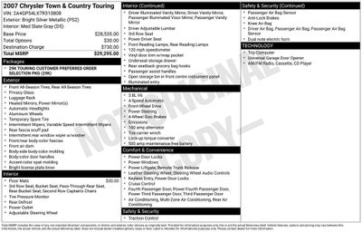 2007 Chrysler Town & Country Touring