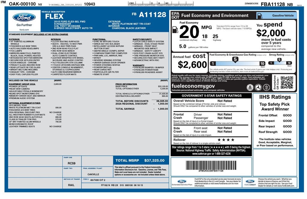 2015 Ford Flex SEL