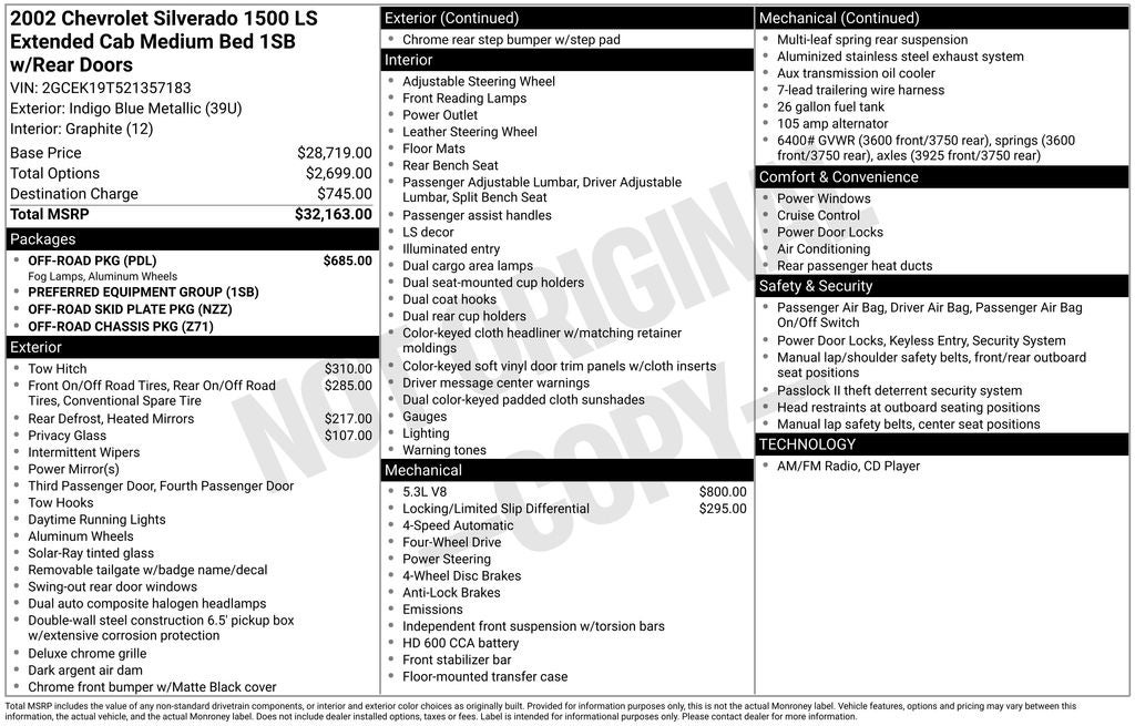 2002 Chevrolet Silverado 1500 LS