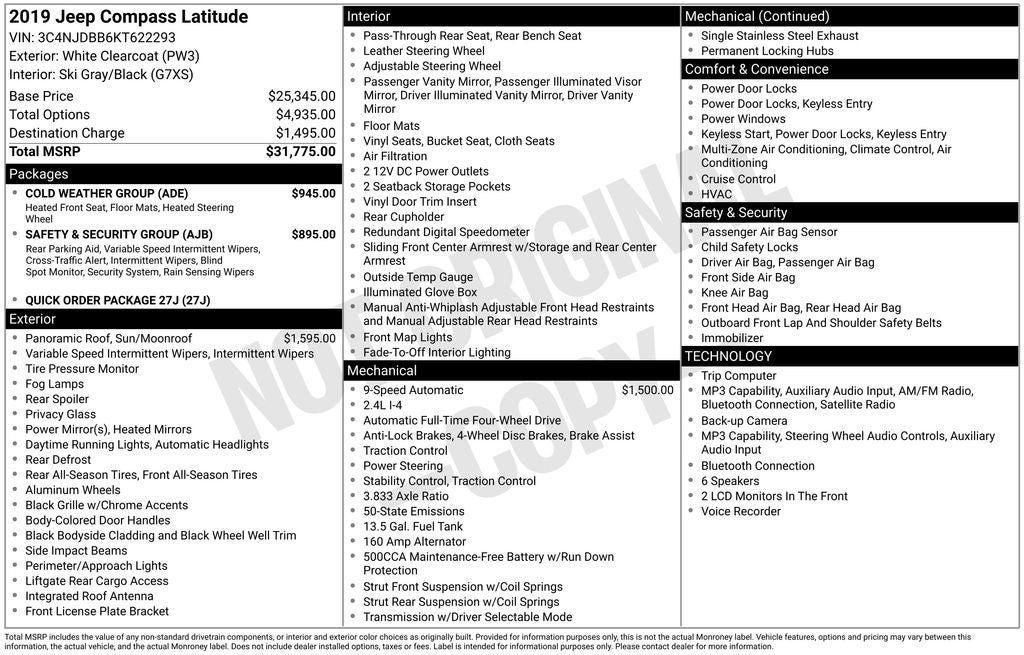 2019 Jeep Compass Latitude