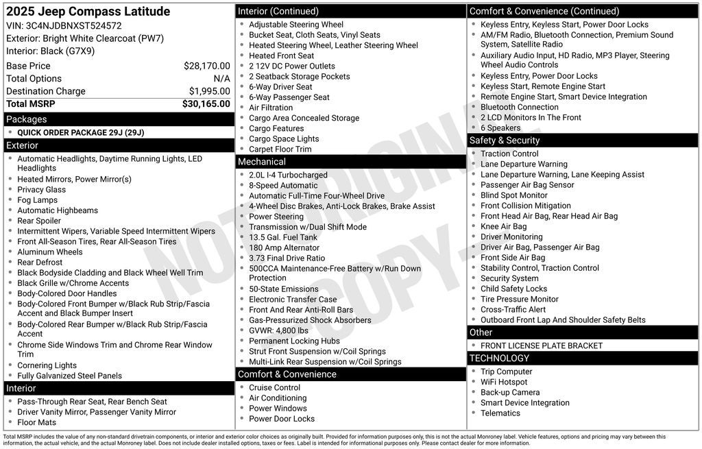 2025 Jeep Compass Latitude