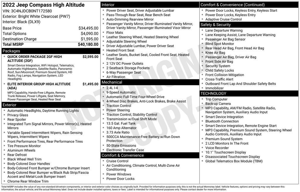 2022 Jeep Compass High Altitude