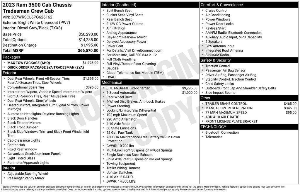 2023 RAM 3500 Tradesman