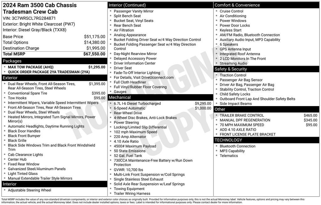 2024 RAM 3500 Tradesman