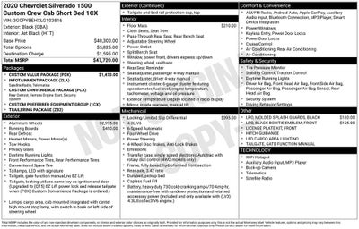 2020 Chevrolet Silverado 1500 Custom