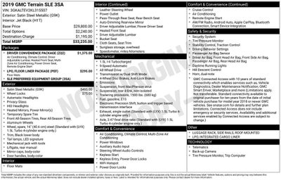 2019 GMC Terrain SLE