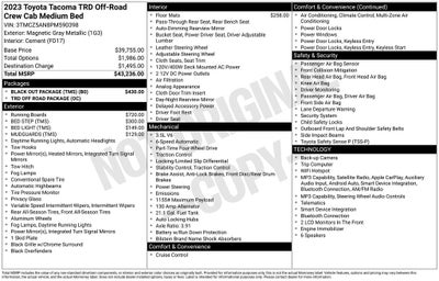 2023 Toyota Tacoma TRD Off-Road V6