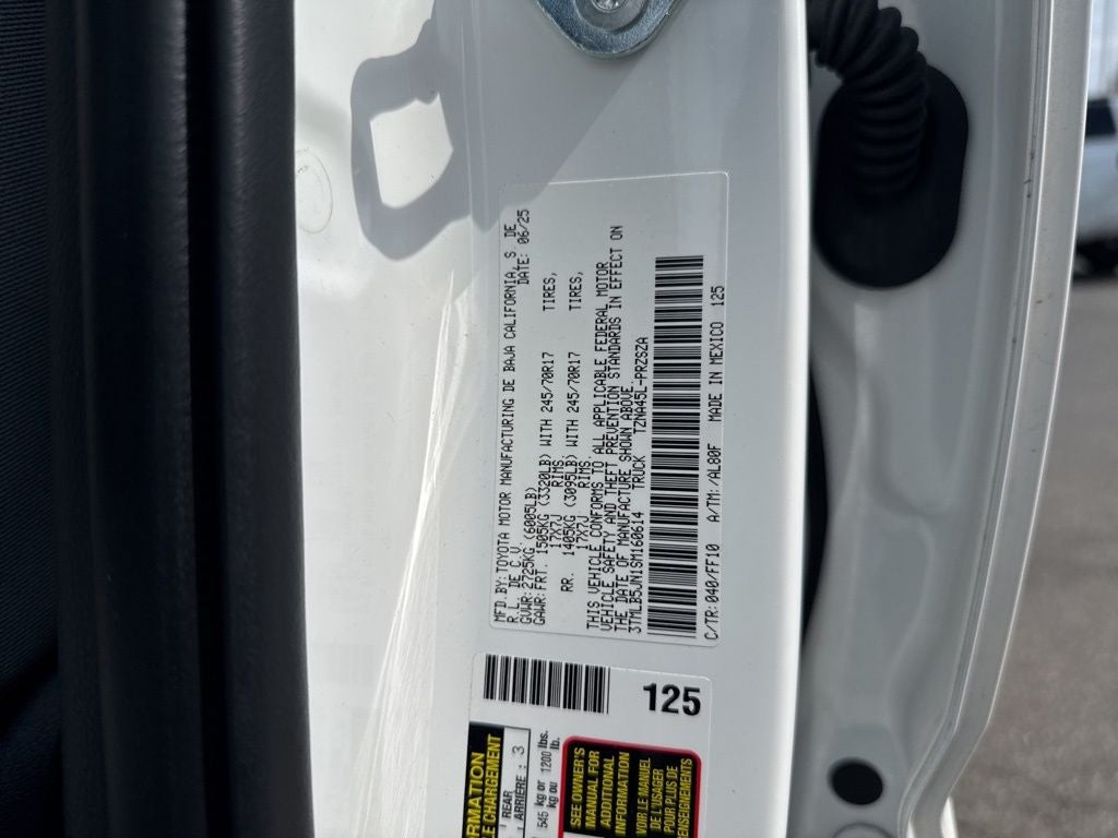 2025 Toyota Tacoma SR5