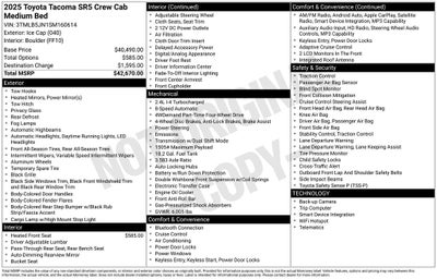 2025 Toyota Tacoma SR5