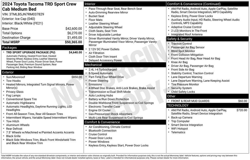 2024 Toyota Tacoma TRD Sport