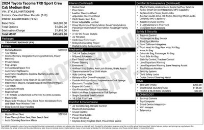 2024 Toyota Tacoma TRD Sport
