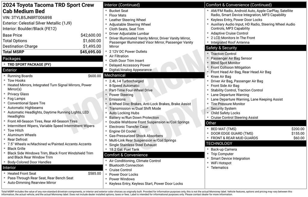 2024 Toyota Tacoma TRD Sport