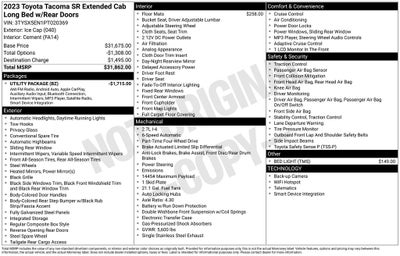 2023 Toyota Tacoma SR