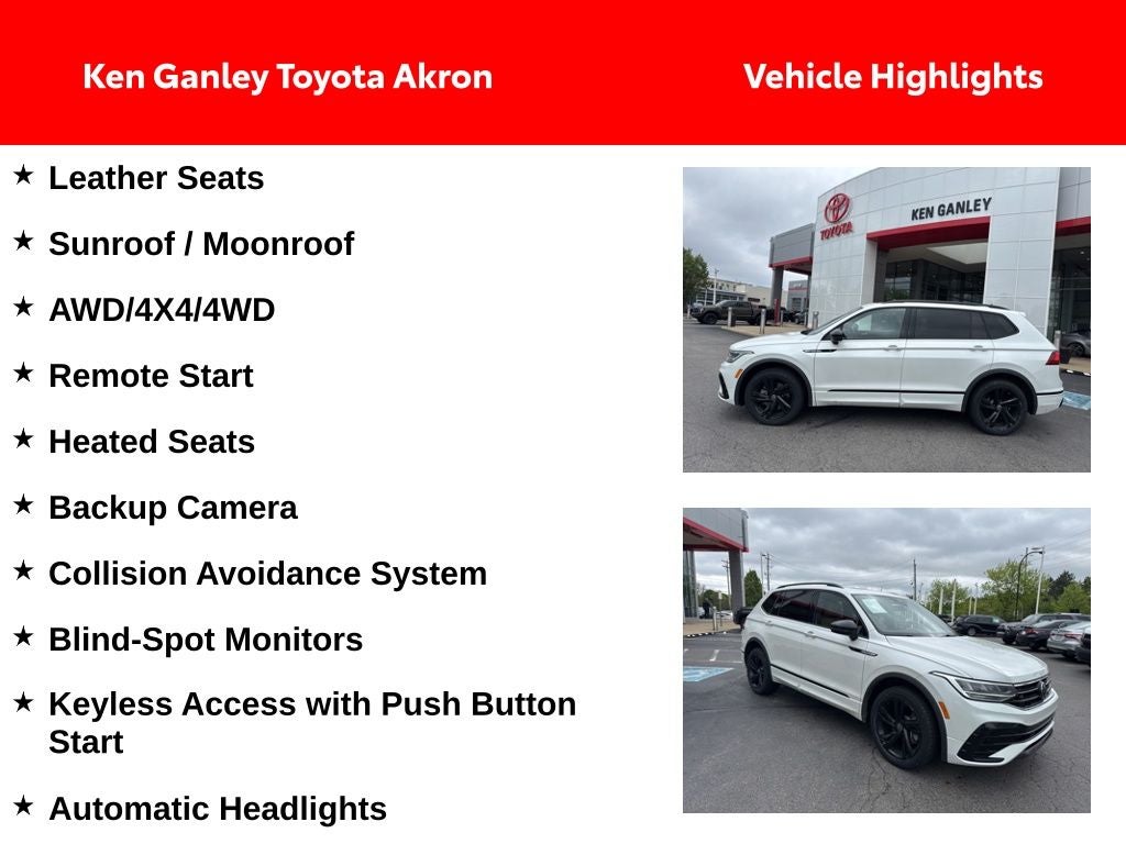 2023 Volkswagen Tiguan 2.0T SE R-Line Black