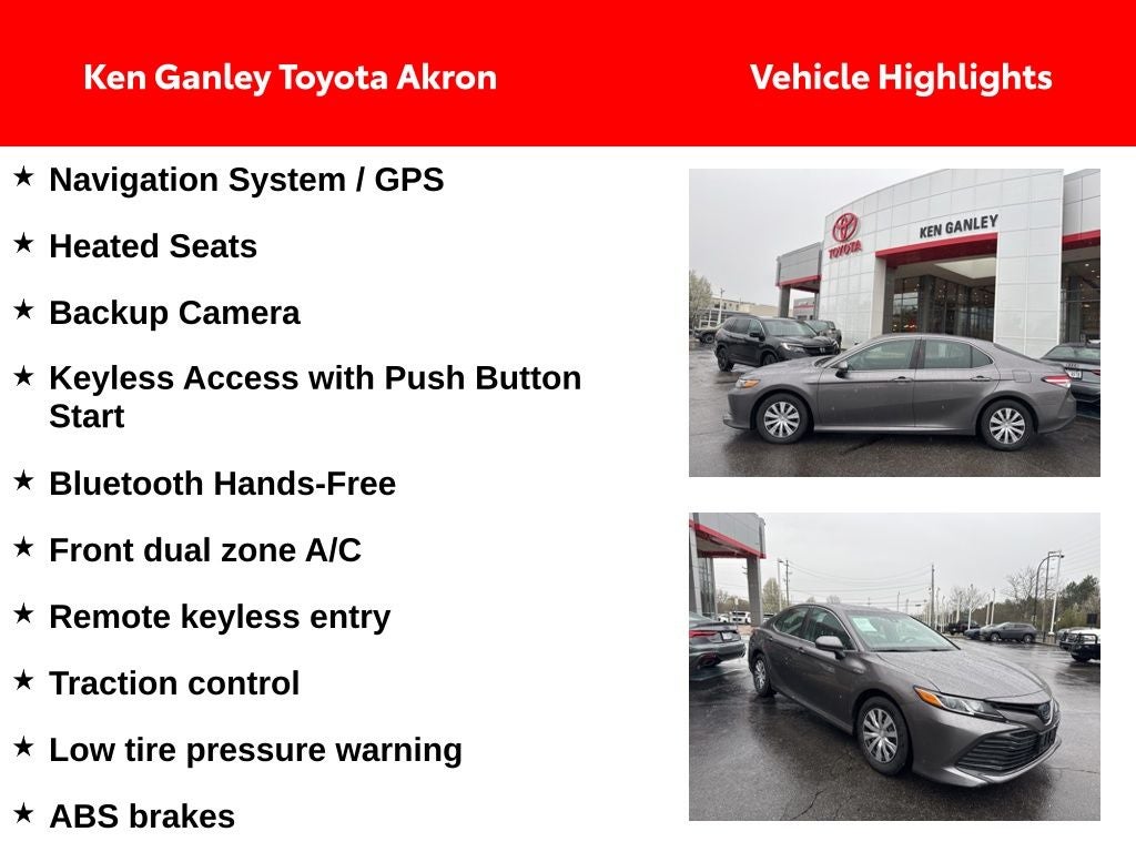 2018 Toyota Camry Hybrid LE