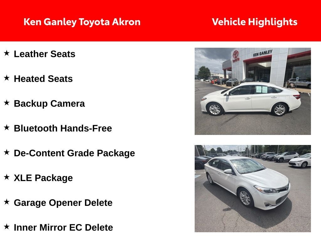 2015 Toyota Avalon XLE