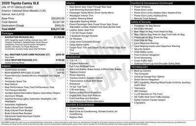 2020 Toyota Camry XLE