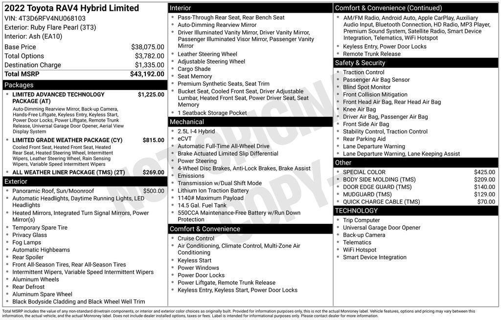 2022 Toyota RAV4 Hybrid Limited
