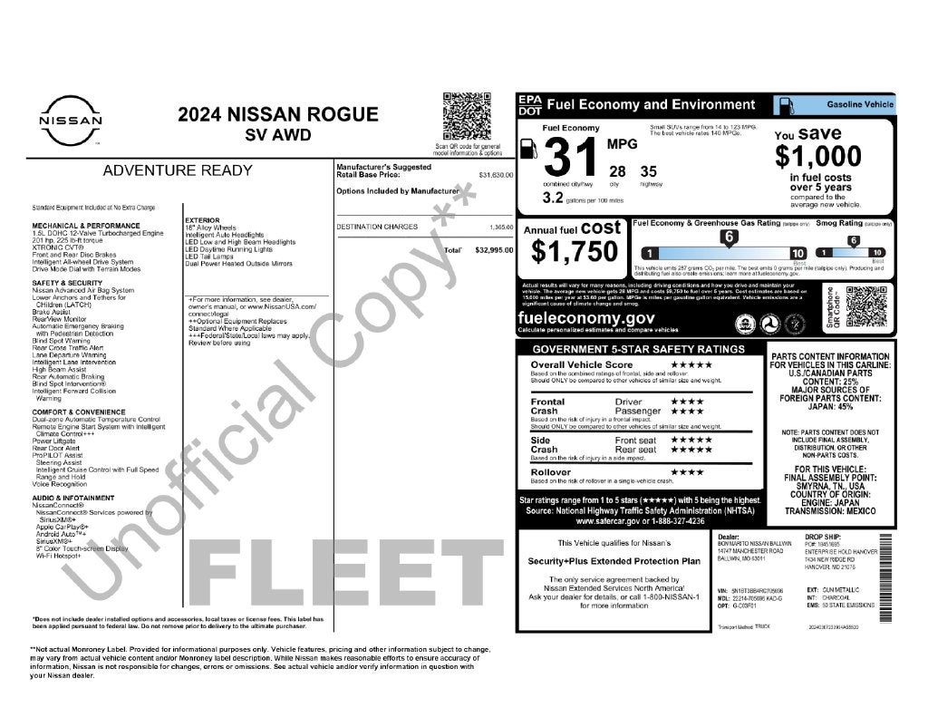 2024 Nissan Rogue SV