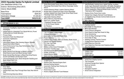 2023 Hyundai Santa Fe Hybrid Limited