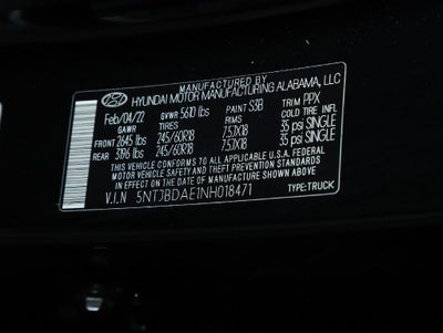 2022 Hyundai Santa Cruz SEL