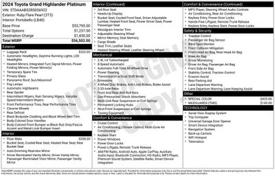 2024 Toyota Grand Highlander Platinum