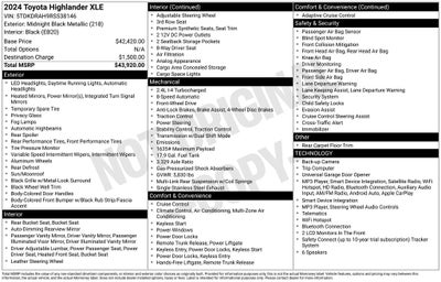 2024 Toyota Highlander XLE