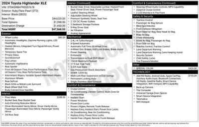 2024 Toyota Highlander XLE