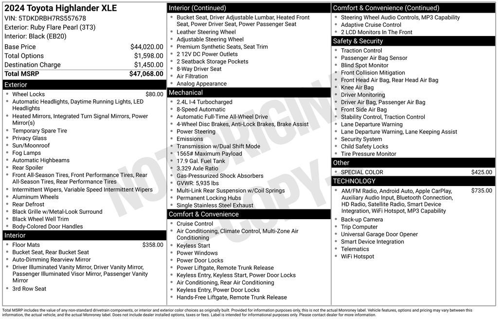 2024 Toyota Highlander XLE