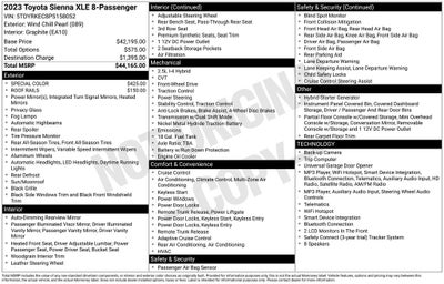 2023 Toyota Sienna XLE 8 Passenger