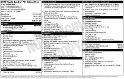 2025 Toyota Tundra 1794
