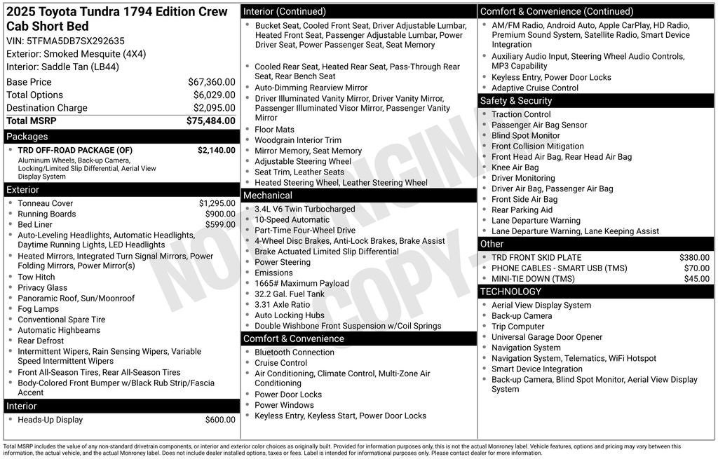 2025 Toyota Tundra 1794