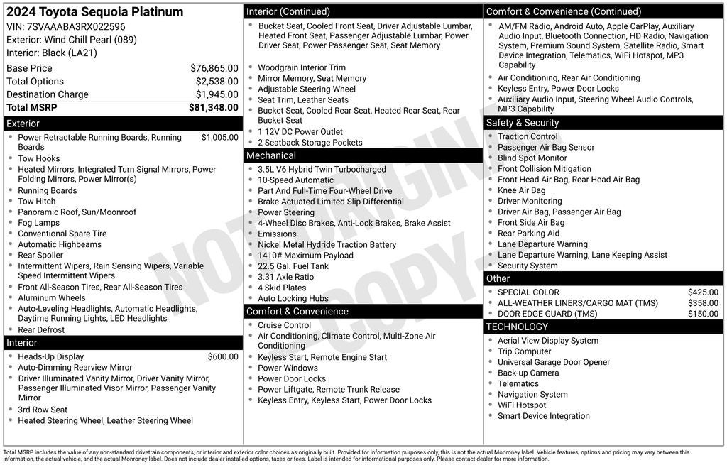 2024 Toyota Sequoia Platinum