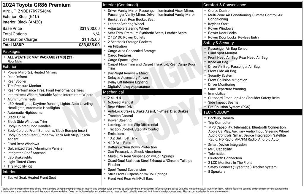 2024 Toyota GR86 Premium